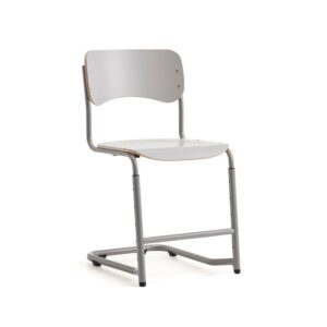 Krzesło szkolne ELEVATE, regulowana wysokość: 460-640 mm, srebrny/szary
