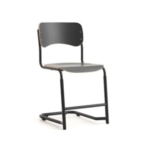 Krzesło szkolne ELEVATE, regulowana wysokość: 460-640 mm, antracyt