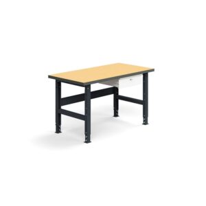 Stół roboczy TRUST z szufladą, 1500x760 mm, nośność 300 kg, płyta pilśniowa