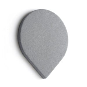 Panel akustyczny POLY, kropla, 965x800x56 mm, ścienny, jasnoszary