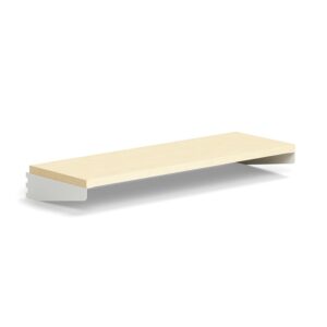 Półka RELY, laminat, 900x300 mm, biały/brzoza