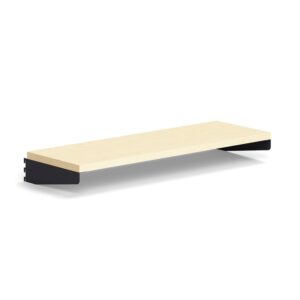 Półka RELY, laminat, 900x300 mm, antracyt/brzoza