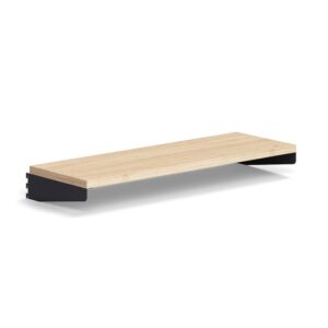 Półka RELY, laminat, 900x300 mm, antracyt/dąb
