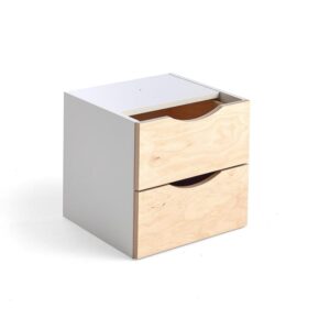 Organizer z szufladami RICO, 2 szuflady, brzoza