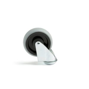 Koło skrętne, 100x32 mm, obciążenie 90 kg, pełna guma