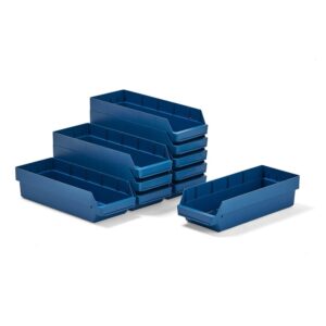 Pojemnik na małe przedmioty REACH, 600x240x150 mm, 10 szt., niebieski