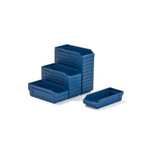 Pojemnik na małe przedmioty REACH, 400x180x95 mm, 20 szt., niebieski