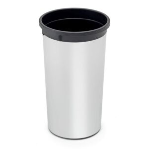 Kosz do segregacji śmieci EASTON, Ø 380x730 mm, 50 L, srebrny