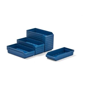 Pojemnik na małe przedmioty REACH, 500x240x95 mm, 15 szt., niebieski