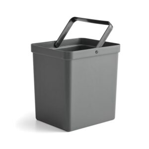 Pojemnik do recyklingu BICA, 15 litrów, antracyt