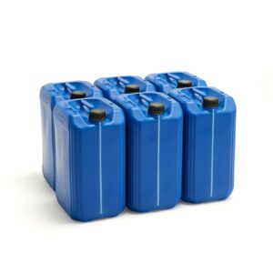 Kanister plastikowy, 25 L, niebieski, 6 szt.
