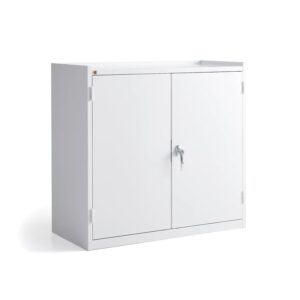 Szafka metalowa SERVE, 900x950x450 mm, biały