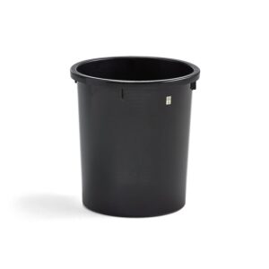 Pojemnik ESD na papier, Ø390x430 mm, 35 L, czarny