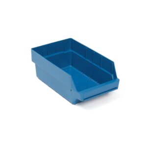 Pojemnik magazynowy REACH, 400x240x150 mm, 10,2 L, niebieski