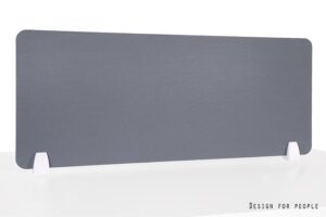 PRZEGRODA BIURKOWA 100X40 - BIAŁY/SZARY