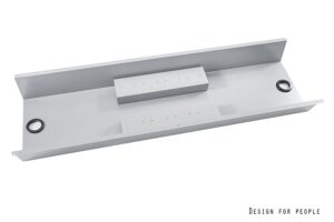 PODWÓJNY KANAŁ KABLOWY - 120X38 - SZARY