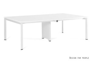 PASON - WORKSTATION 4 - BIAŁY - STELAŻ I BLAT - 240X140 CM - YZ-02 BIAŁY