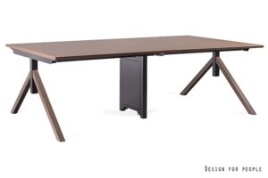 MARS - WORKSTATION 4 - STELAŻ I BLAT - 240X140 CM - YZ-17 WALNUT