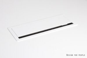 ALUMINIOWA MASKOWNICA KABLI - BIAŁY