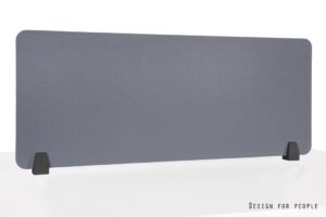 PRZEGRODA BIURKOWA 100X40 - CZARNY/SZARY