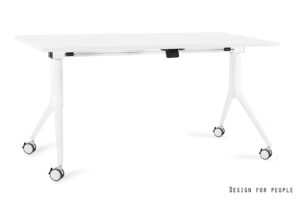 CARL - BIAŁY - STELAŻ I BLAT - 150X80 CM - YZ-02 BIAŁY