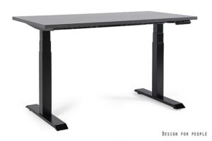 FIGHTER SINGLE DESK - CZARNY - STELAŻ I BLAT - 160X70 CM - YZ-13 ANTRACYT