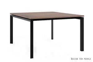 PASON - WORKSTATION 2 - CZARNY - STELAŻ I BLAT - 120X140 CM - YZ-17 WALNUT