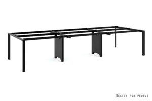 PASON - WORKSTATION 6 - CZARNY - STELAŻ - SZEROKOŚĆ 360 CM