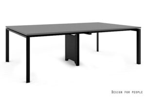 PASON - WORKSTATION 4 - CZARNY - STELAŻ I BLAT - 240X140 CM - YZ-13 ANTRACYT