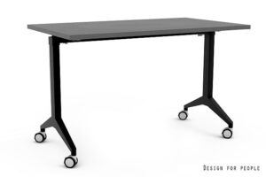 YUMI S - CZARNY - STELAŻ I BLAT - 120X70 CM - YZ-13 ANTRACYT