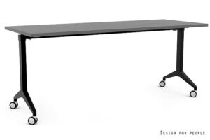 YUMI S - CZARNY - STELAŻ I BLAT - 180X70 CM - YZ-13 ANTRACYT