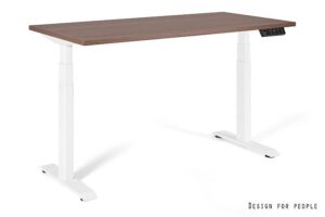 ACTIVE I - BIAŁY - STELAŻ I BLAT - 140X70 CM - YZ-17 WALNUT