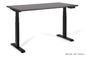 ACTIVE I - CZARNY - STELAŻ I BLAT - 160X70 CM - YZ-13 ANTRACYT
