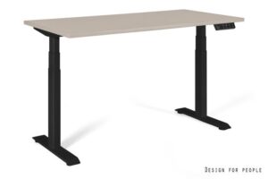 ACTIVE I - CZARNY - STELAŻ I BLAT - 160X70 CM - YZ-14 BEŻOWY