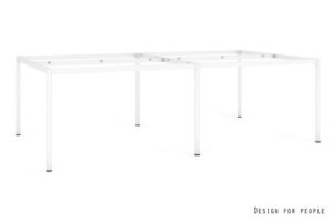 NOBE WORKSTATION 4 - BIAŁY STELAŻ, SZEROKOŚĆ 232 CM
