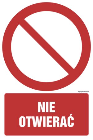 GC040 Nie otwierać - arkusz 9 naklejek