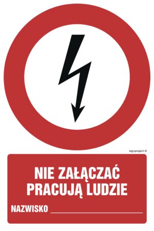 GC045 Nia załączać pracują ludzie Nazwisko ... - arkusz 9 naklejek