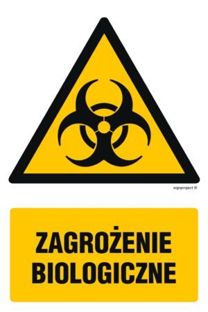 GF037 Zagrożenie biologiczne - arkusz 9 naklejek