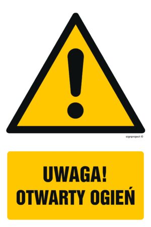 GF043 Uwaga otwarty ogień - arkusz 9 naklejek