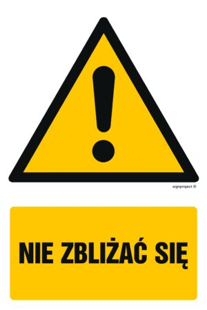 GF048 Nie zbliżać się - arkusz 9 naklejek