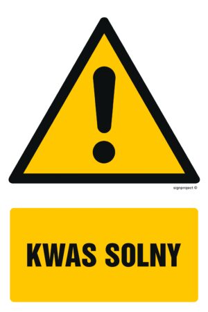 GF053 Kwas solny - arkusz 9 naklejek