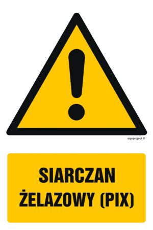 GF055 Siarczan żelazowy (PIX) - arkusz 9 naklejek