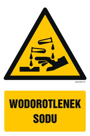 GF061 Wodorotlenek sodu - arkusz 9 naklejek