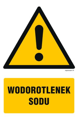 GF063 Wodorotlenek sodu - arkusz 9 naklejek