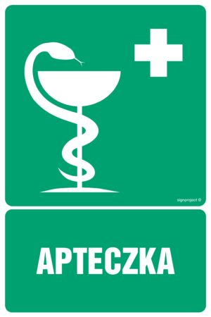 GI008 Apteczka pierwszej pomocy - arkusz 9 naklejek