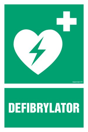 GI009 Defibrylator - arkusz 9 naklejek