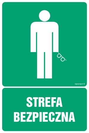 GI011 Strefa bezpieczna - arkusz 9 naklejek