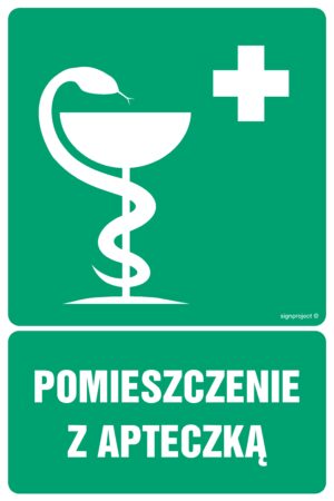 GI013 Pomieszczenie z apteczką - arkusz 9 naklejek