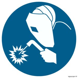 GK007 Nakaz stosowania maski ochronnej - arkusz 12 naklejek
