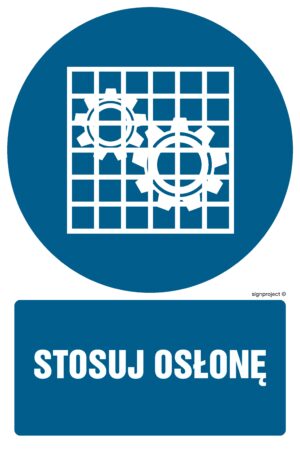 GL015 Stosuj osłonę - arkusz 9 naklejek